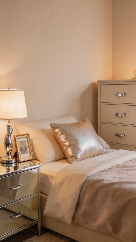 subtle metallic accents elevate space