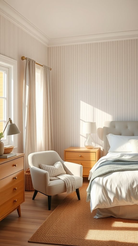 subtle striped wallpaper elegance timeless