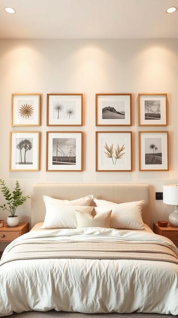 symmetry guides gallery wall composition