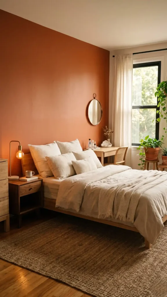 terracotta toned cozy editorial contrasts