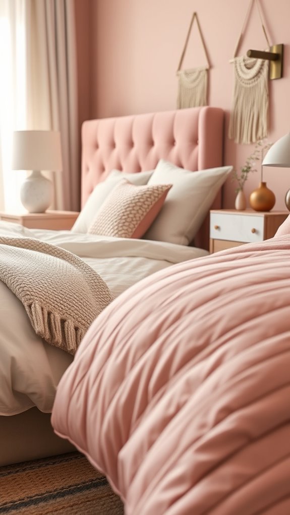 textured dusty rose sophistication through layers