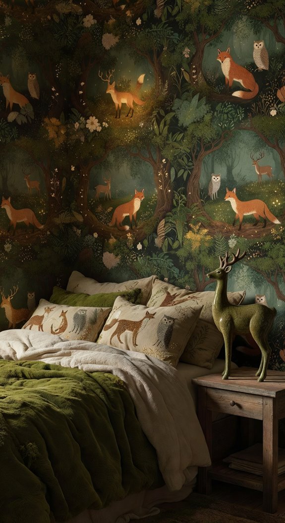 three curated woodland accents