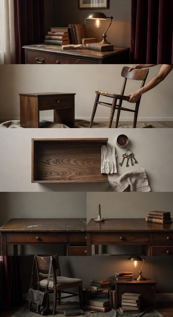 thrifted dark wood bargains