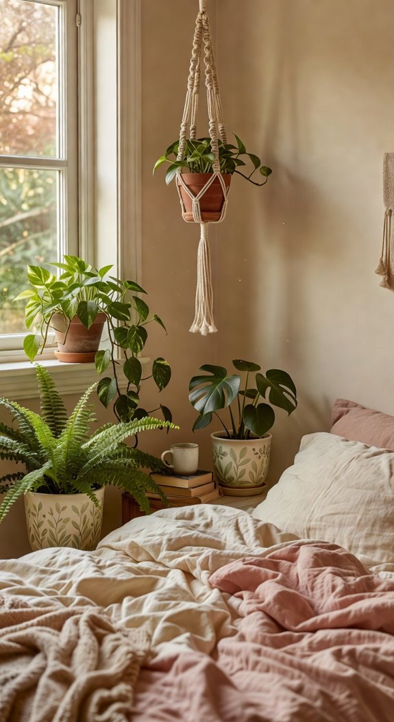 trailing botanicals soft pastel lighting