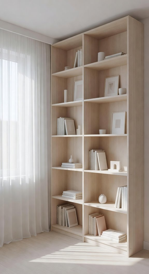 translucent storage near windows