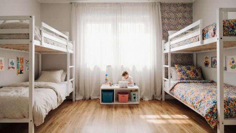 two kids separate tastes shared room