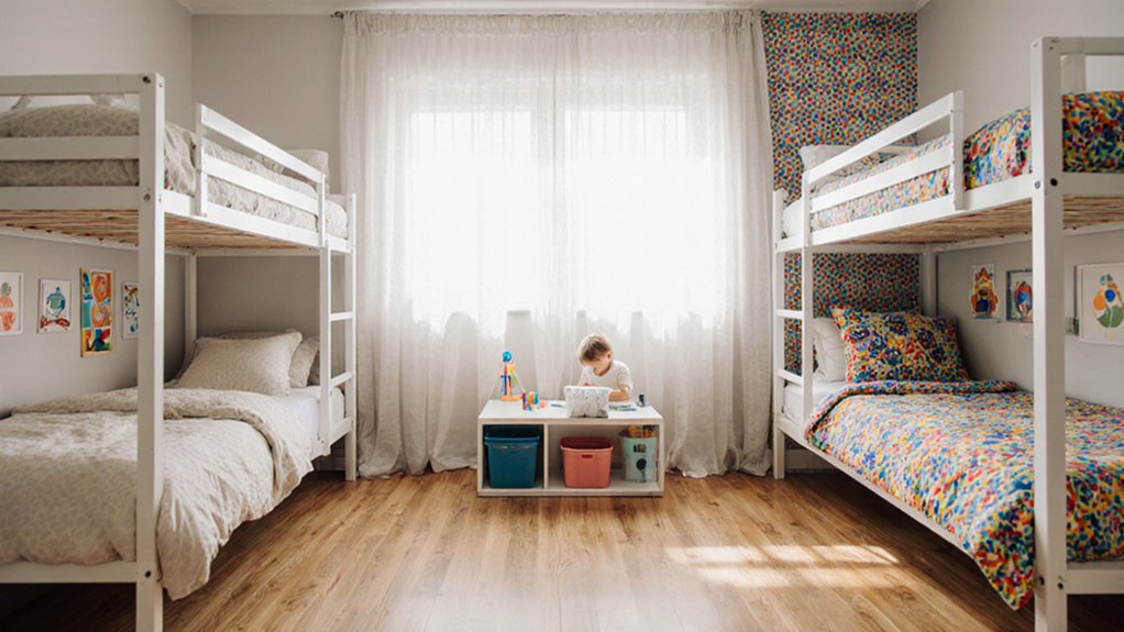two kids separate tastes shared room