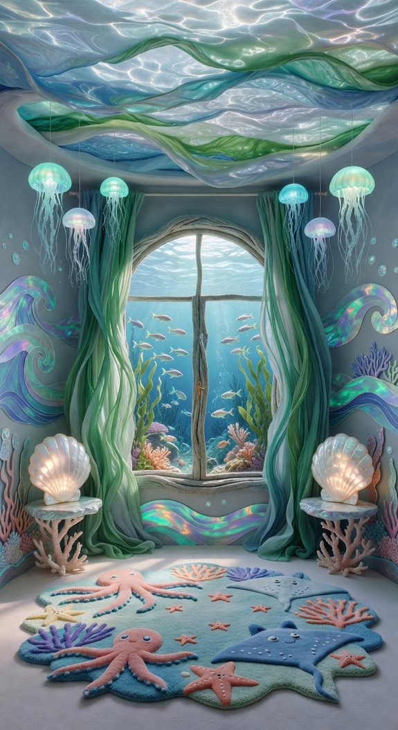 underwater themed bedroom dreamscape walls