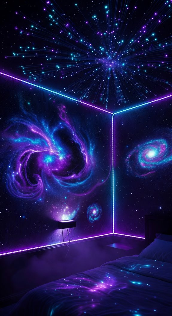 uv reactive neon glow setup