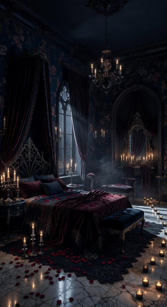 velvet candlelit gothic luxury