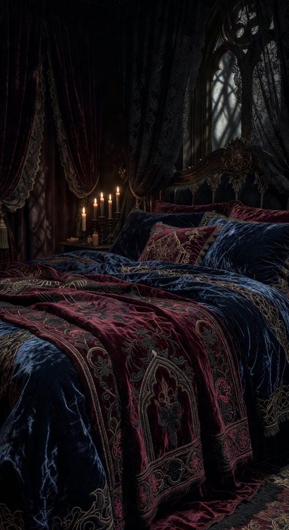 velvet lace deep hues