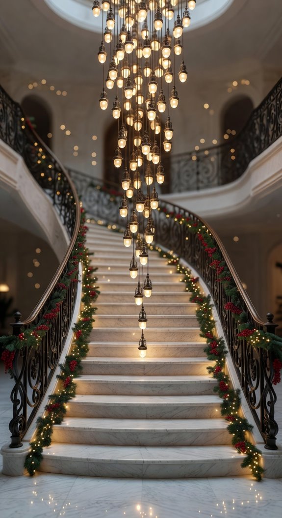 vertical pendant staircase illumination cadence