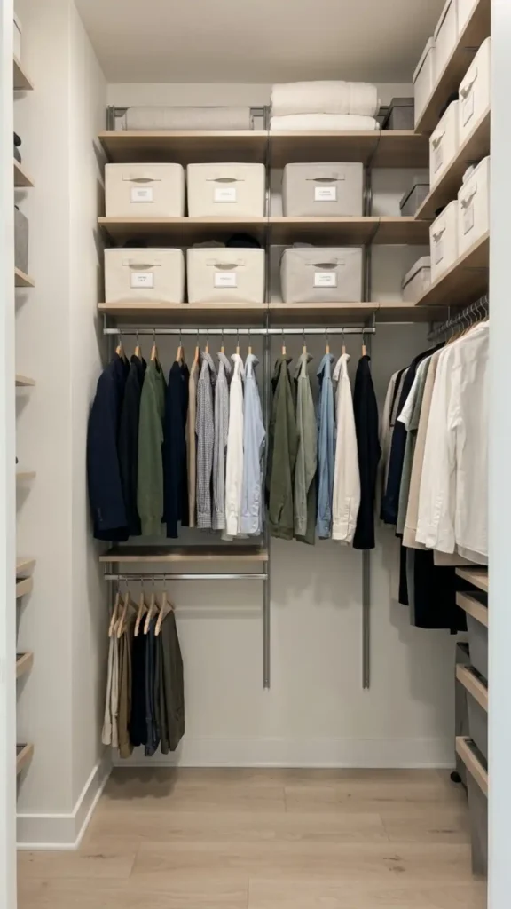 vertical storage for zero clutter