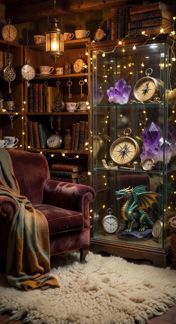 victorian glass fronted cabinet treasures