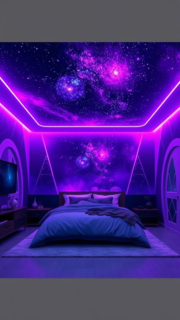 violet blue hues calm brain