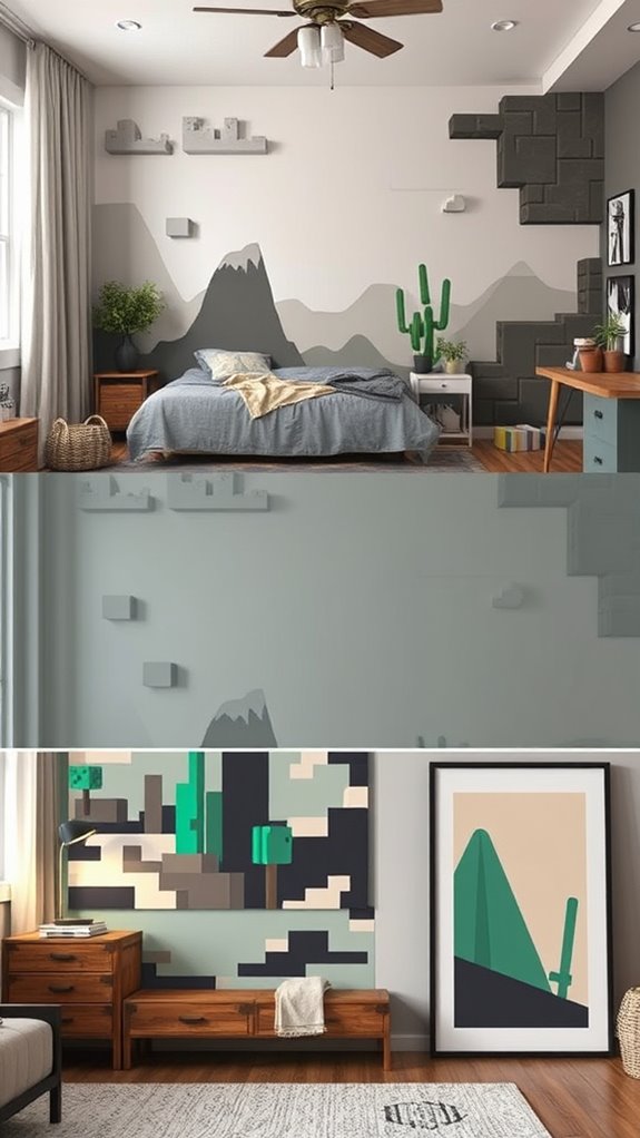 wall decals as artful restrained palettes