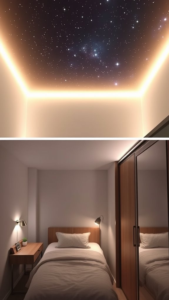 wall mounted led ambient nebula lighting