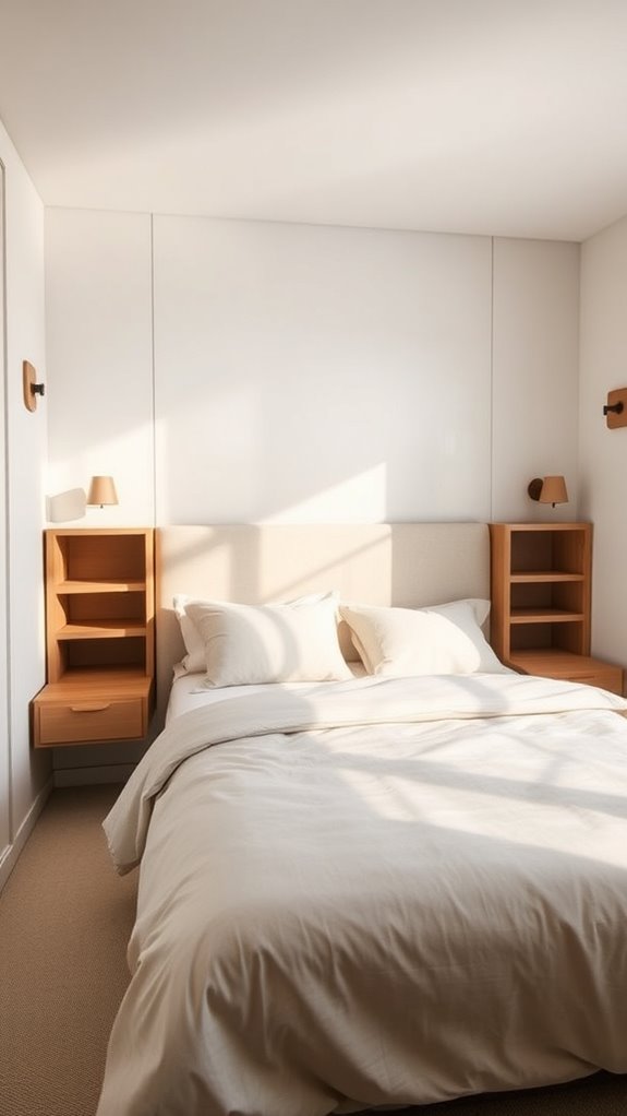 wall mounted storage headboard installation