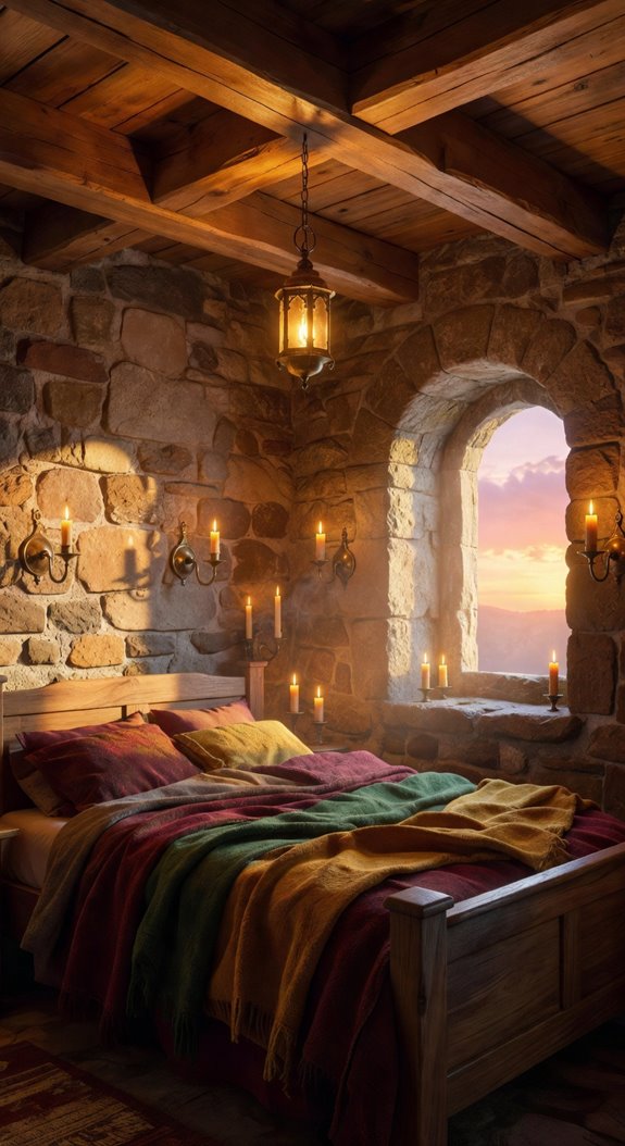 warm amber medieval illumination strategy