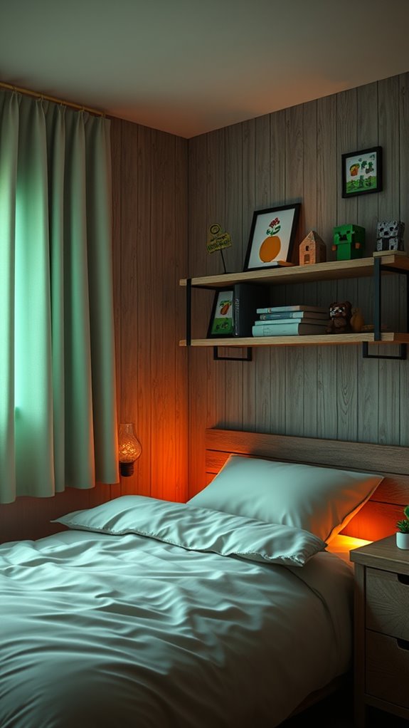 warm ambient minecraft inspired lighting layers