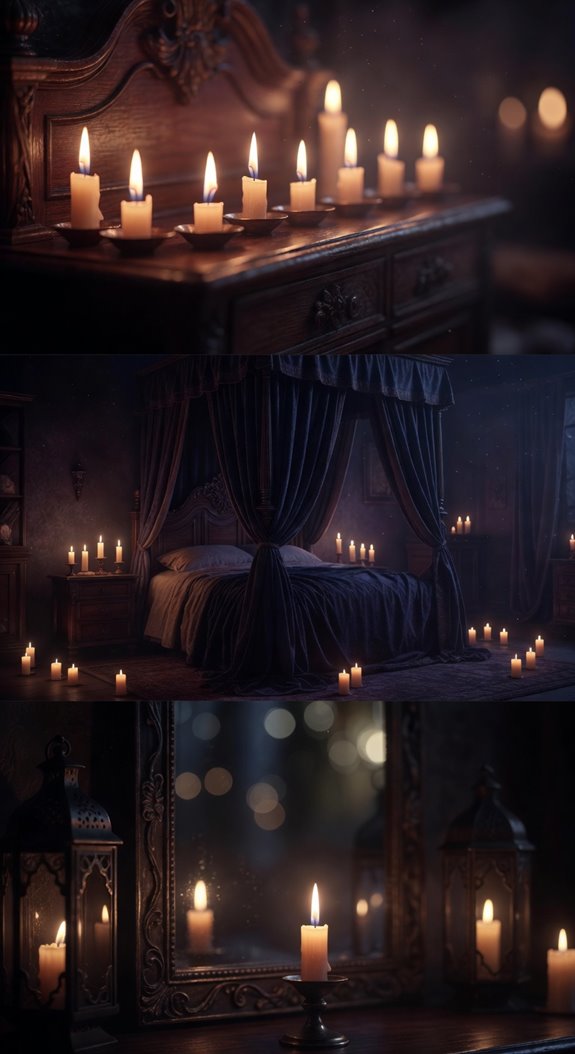 warm candlelight deep sleep ambiance