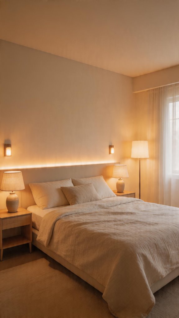 warm edison led bedside lighting