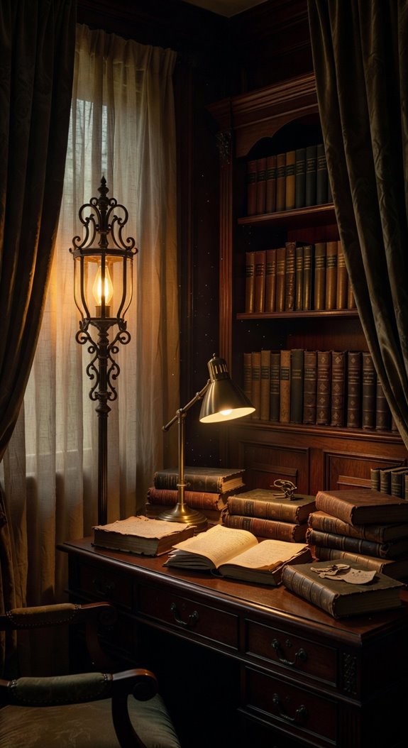 warm edison lighting with brass accents