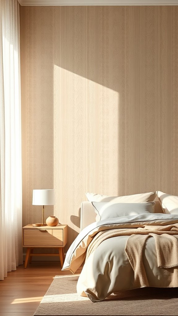 warm greige textures amber lighting