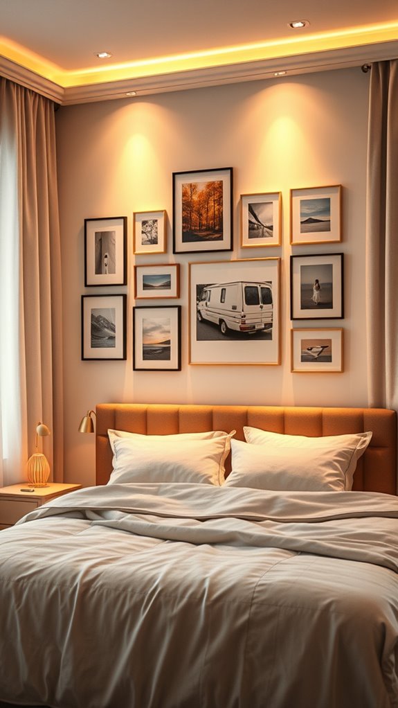 warm intimate gallery lighting design