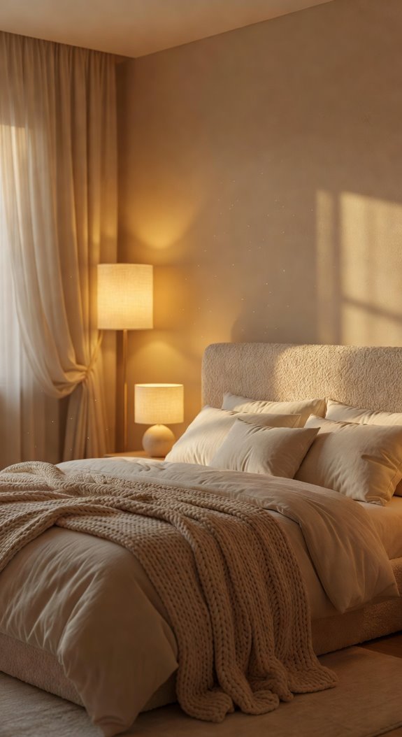 warm layered golden velvet ambiance