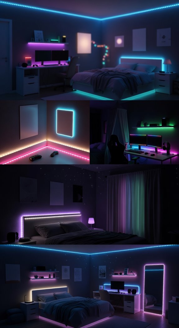 warm led uplighting with tunable rgbs