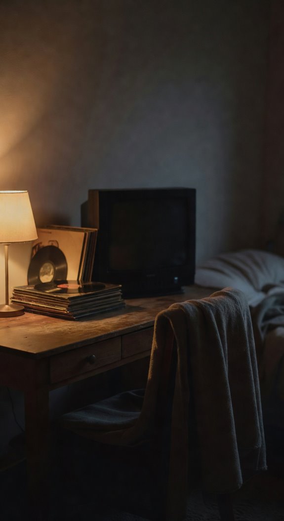 warm natural cozy desk setup