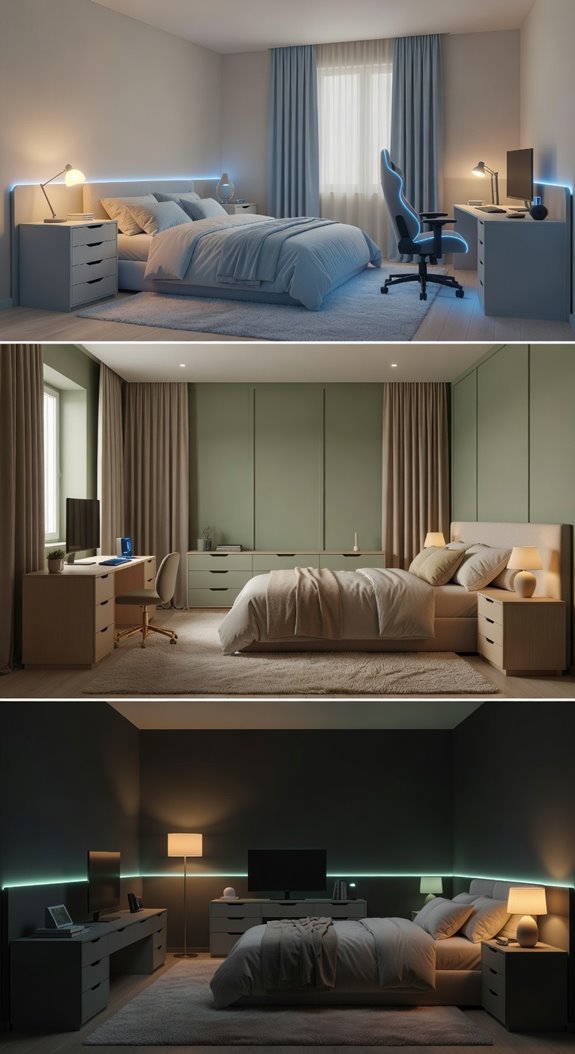 warm neutrals reduce eye strain