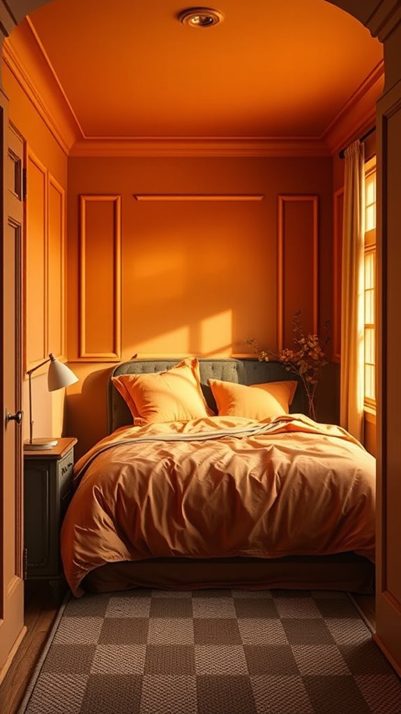 warm palette with cool accents balance