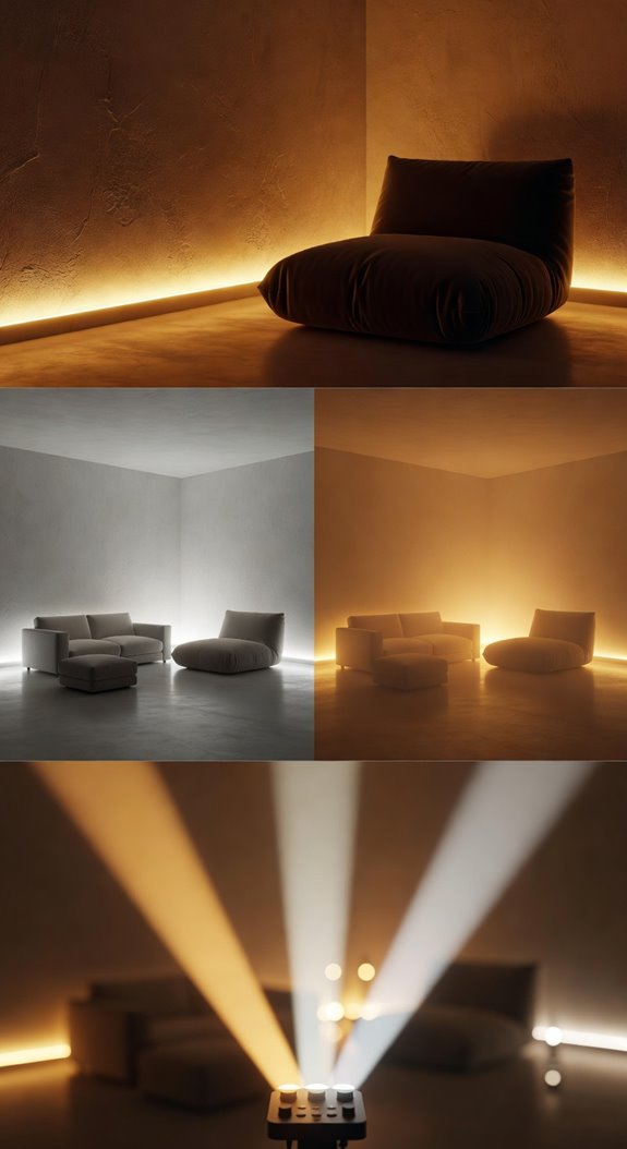 warm vs cool lighting mood cues