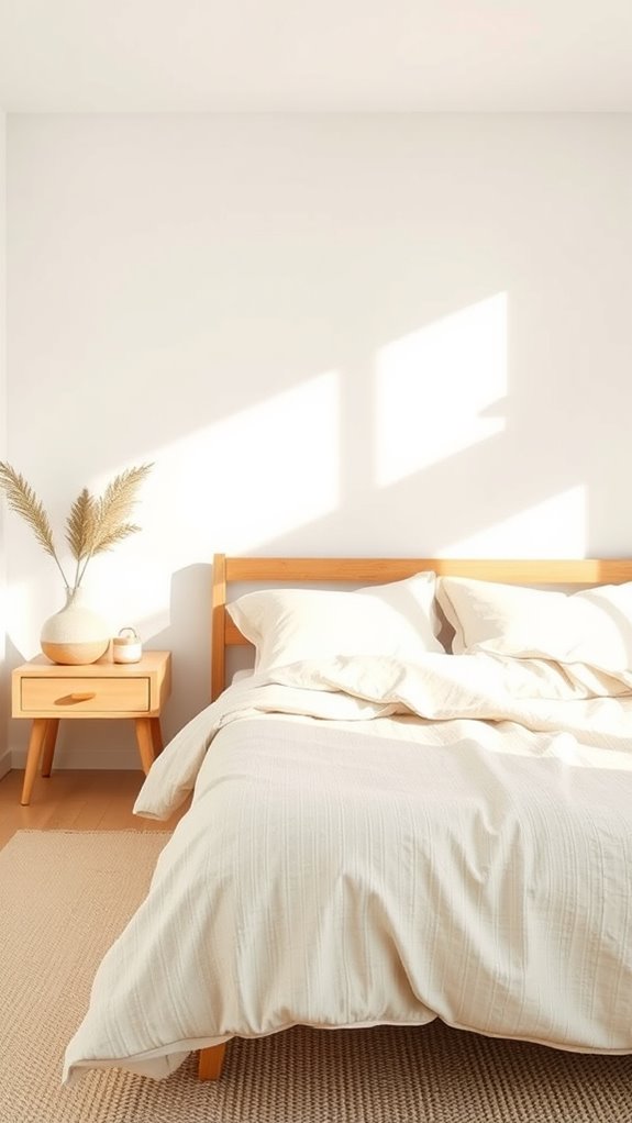warm white natural wood serenity