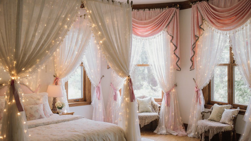 whimsical rooms with curtains