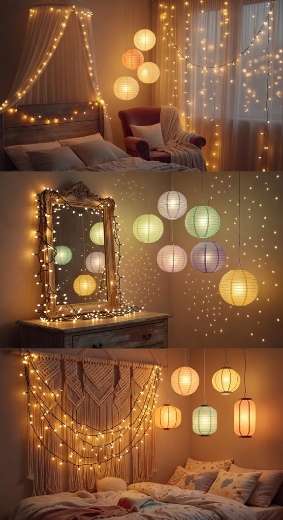 whimsical string lights lanterns ambiance