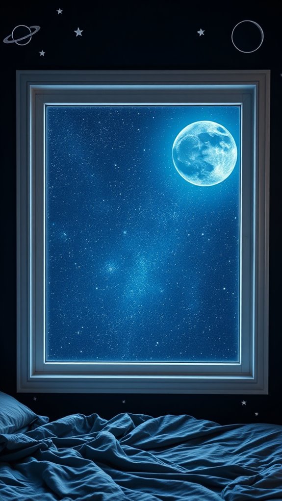 window decals frame celestial light