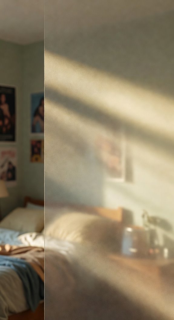 window film diffuses bright glare
