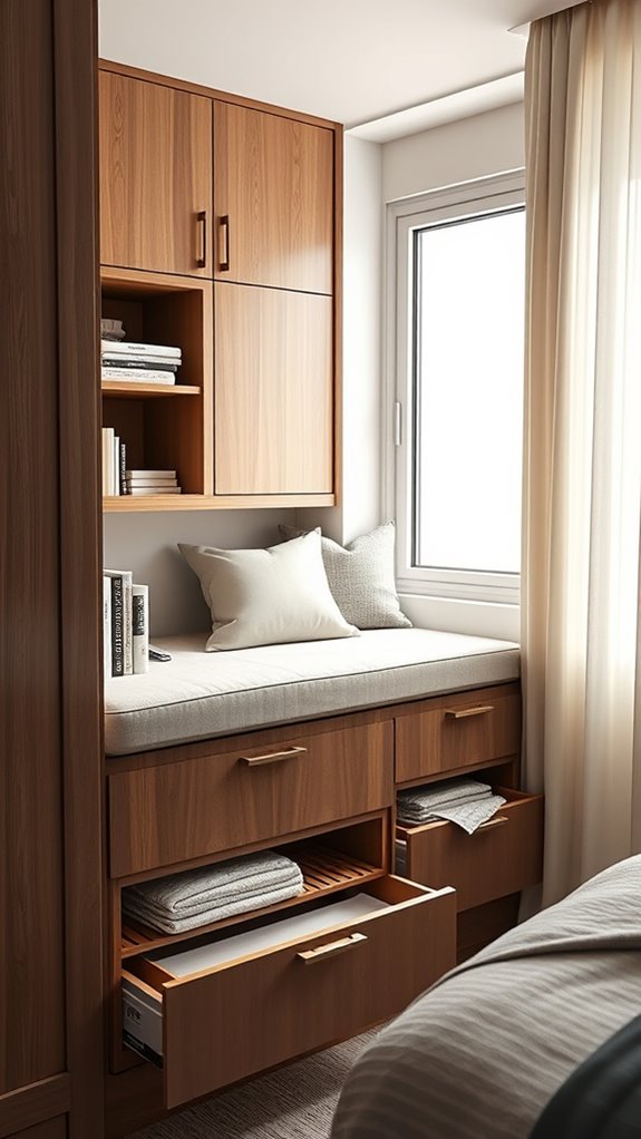 window seat with hidden storage