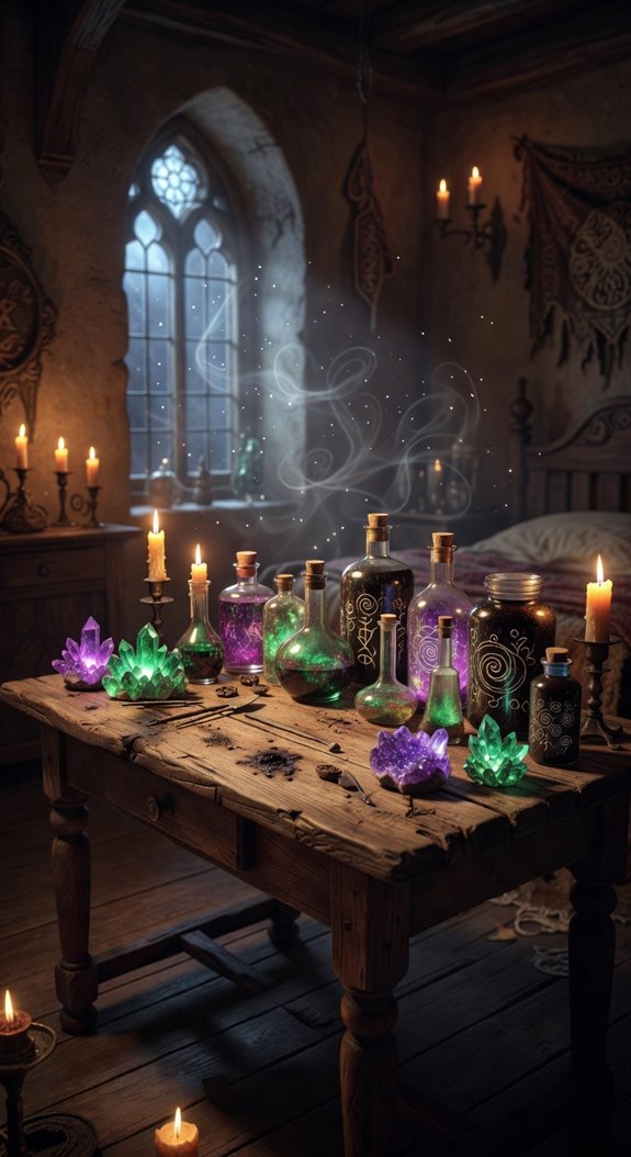 witches apothecary bedroom atmosphere