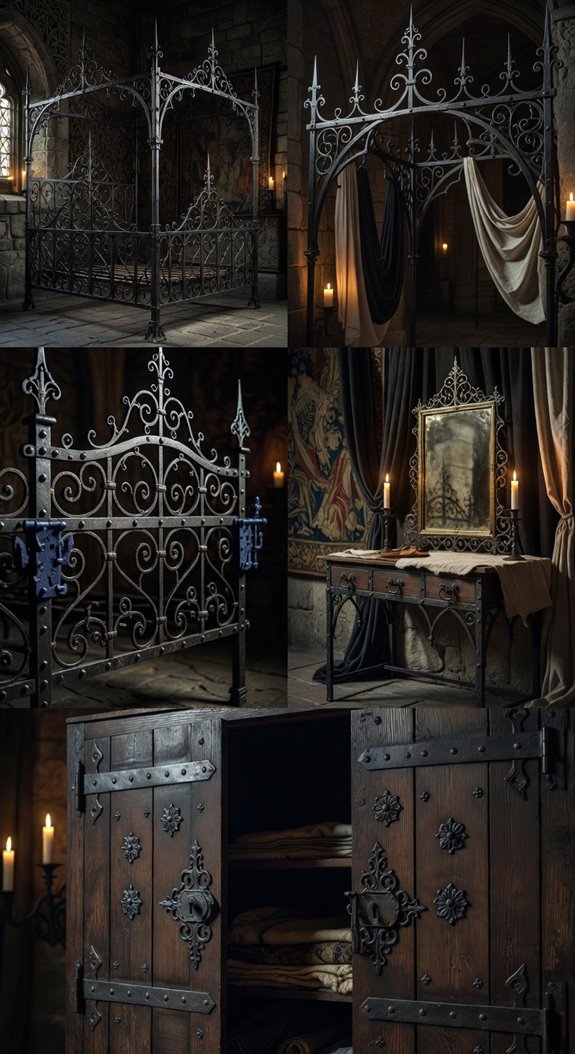 wrought iron gothic hardware
