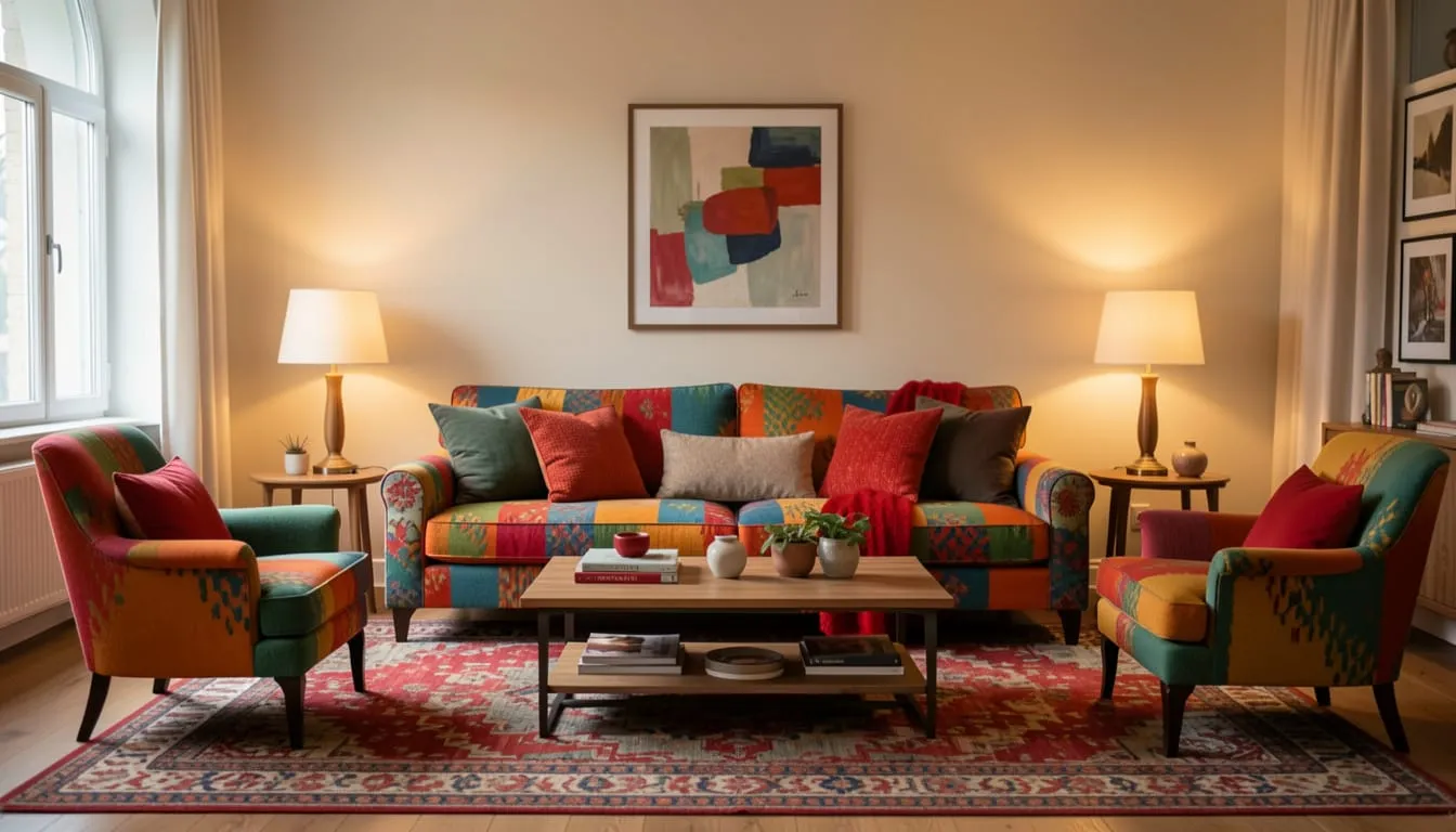 How to Use Red Accents When You Have Colorful Furniture Already
