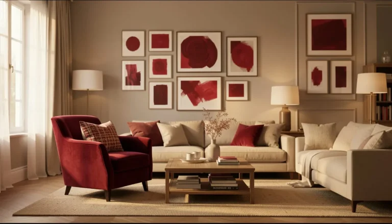 How to Use Red Without Making Your Home Look Like a Restaurant