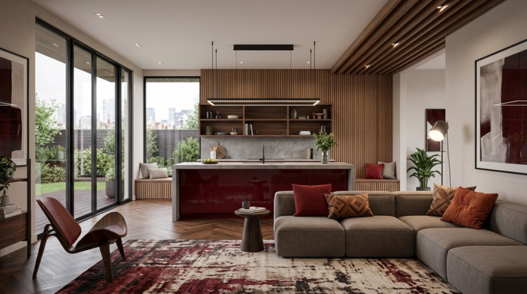  Red and Wood Tones — How to Make Them Work in a Modern Home
